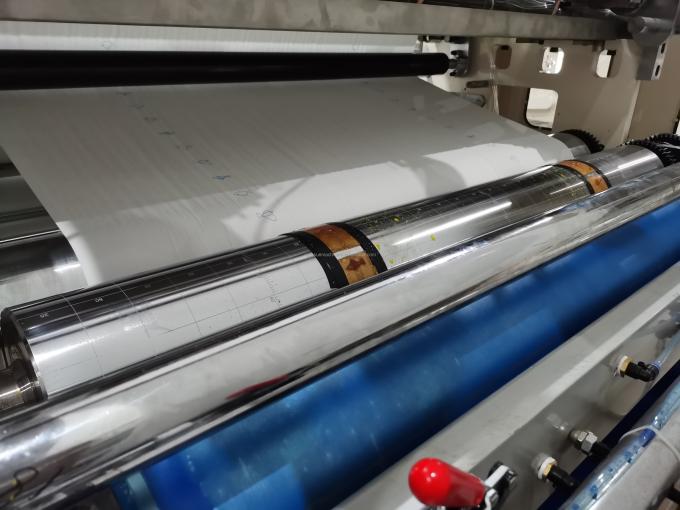 Thiết kế đẹp Dot To Dot Lamination Embossing Tấm khăn bếp Máy lăn lại 8