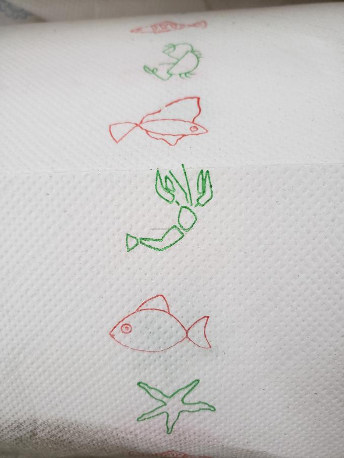 Thiết kế đẹp Dot To Dot Lamination Embossing Tấm khăn bếp Máy lăn lại 10