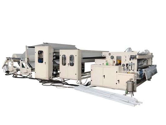 Máy quấn lại giấy vải vệ sinh tự động với lớp keo