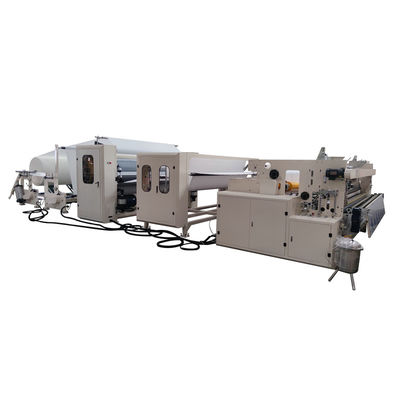 Glue Lamination Máy làm giấy vệ sinh nhỏ Máy quay lại khăn bếp