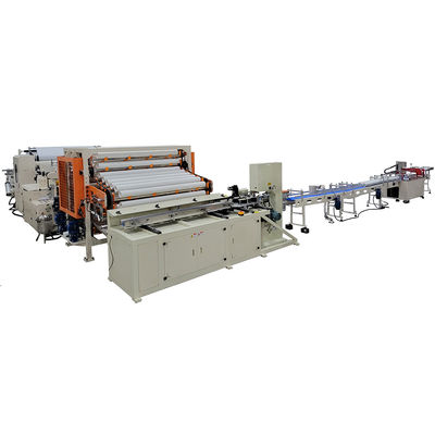 Kinh doanh tốt nhỏ lamination giấy vệ sinh giấy cuộn làm máy dây chuyền sản xuất với máy đóng gói bán tự động