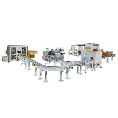 Dây chuyền sản xuất giấy vệ sinh mặt (khăn giấy) dạng hộp và túi nhựa tự động hoàn toàn tiên tiến