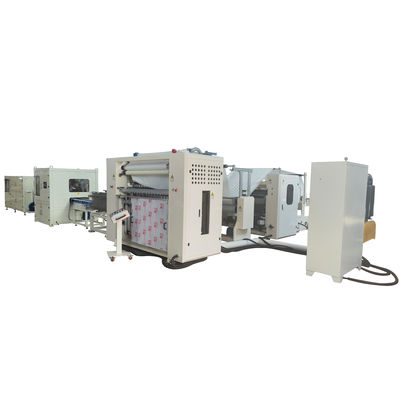 Máy sản xuất giấy khăn tay gấp hoàn toàn tự động từ máy gấp đến máy đóng gói